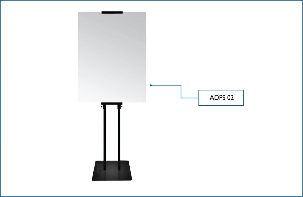 Adjustable Height Double Sided Poster Stand