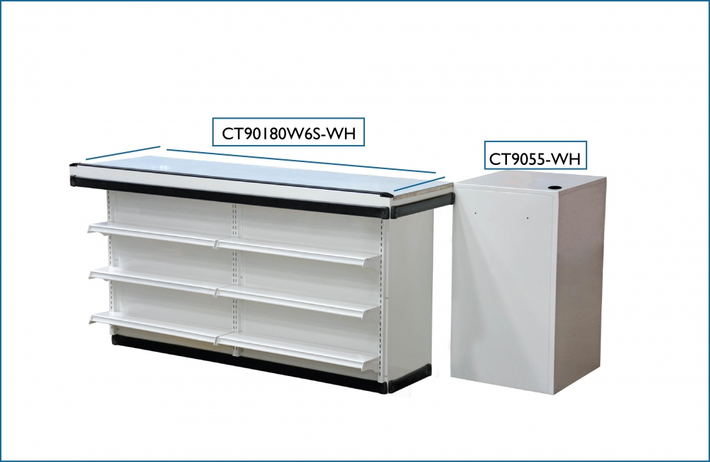 Cashier Counter C/W 6 Shelf