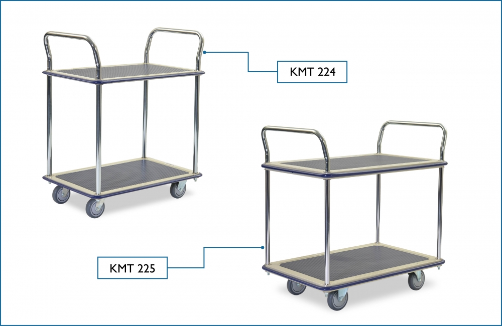 KOMADA 2 Shelf 2 Handle Trolley