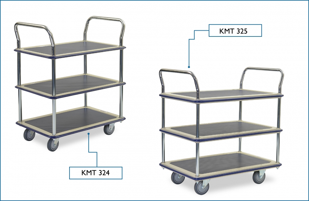 KOMADA 3 Shelf 2 Handle Trolley