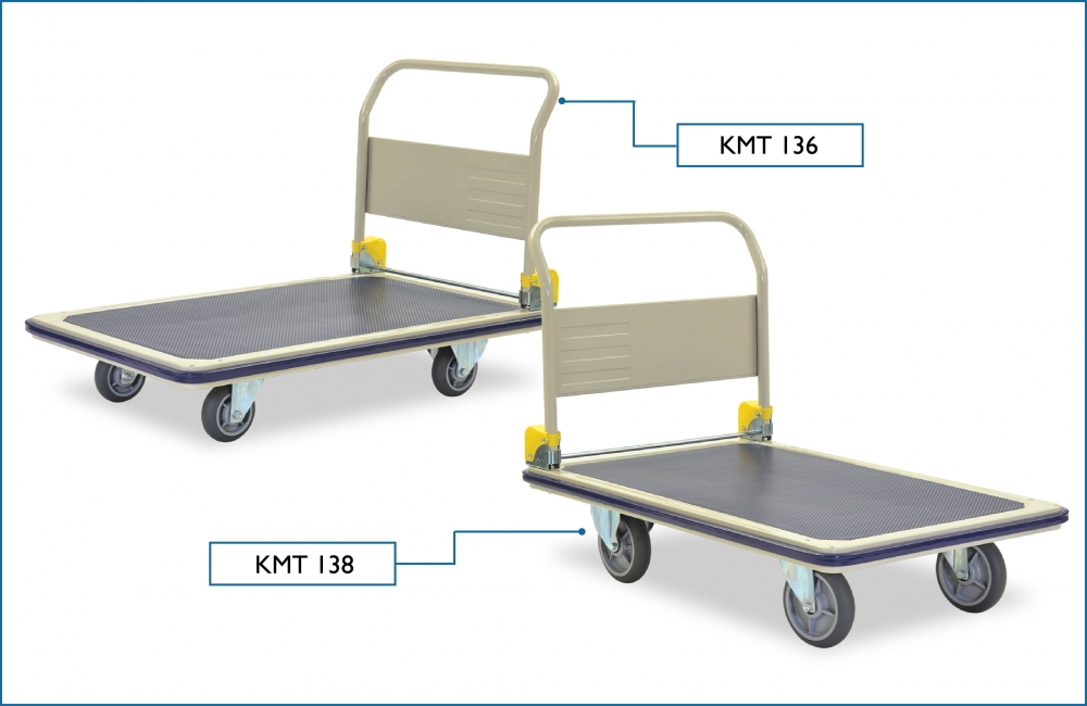 KOMADA Foldable Handle Platform Trolley