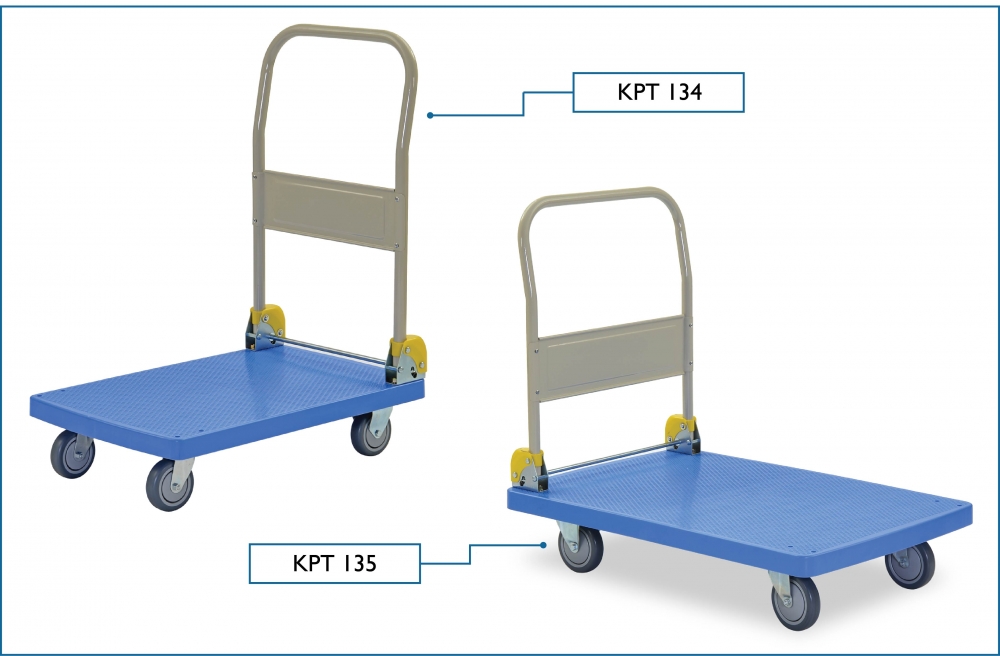 KOMADA PVC Foldable Handle Platform Trolley