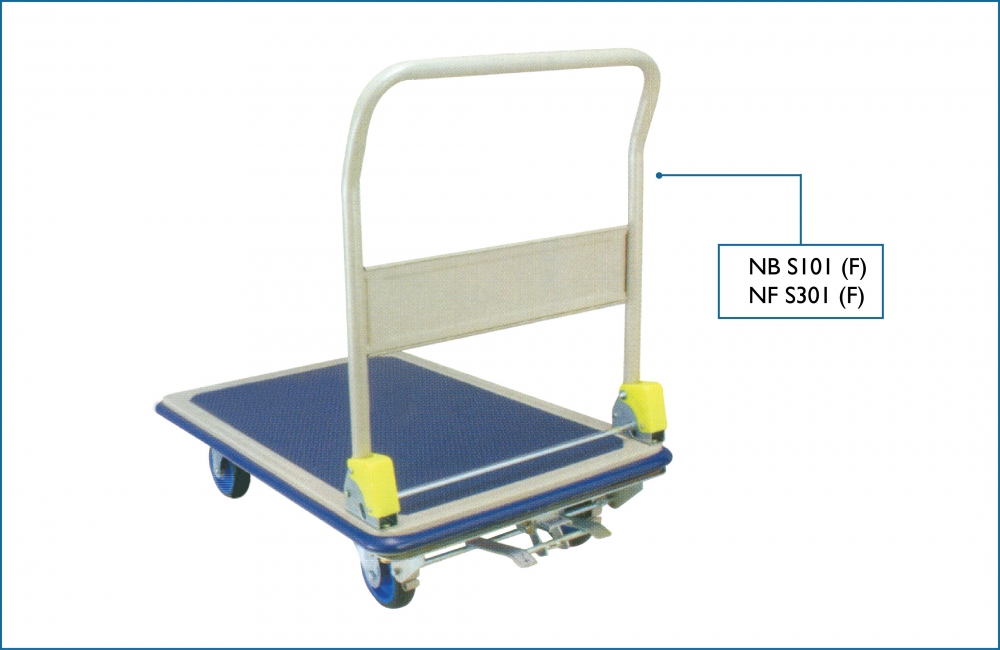 Prestar Foldable Handle Platform Trolley with Stopper