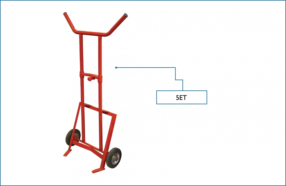 KOMTEC 2 Wheel Easy Tilt Drum Truck