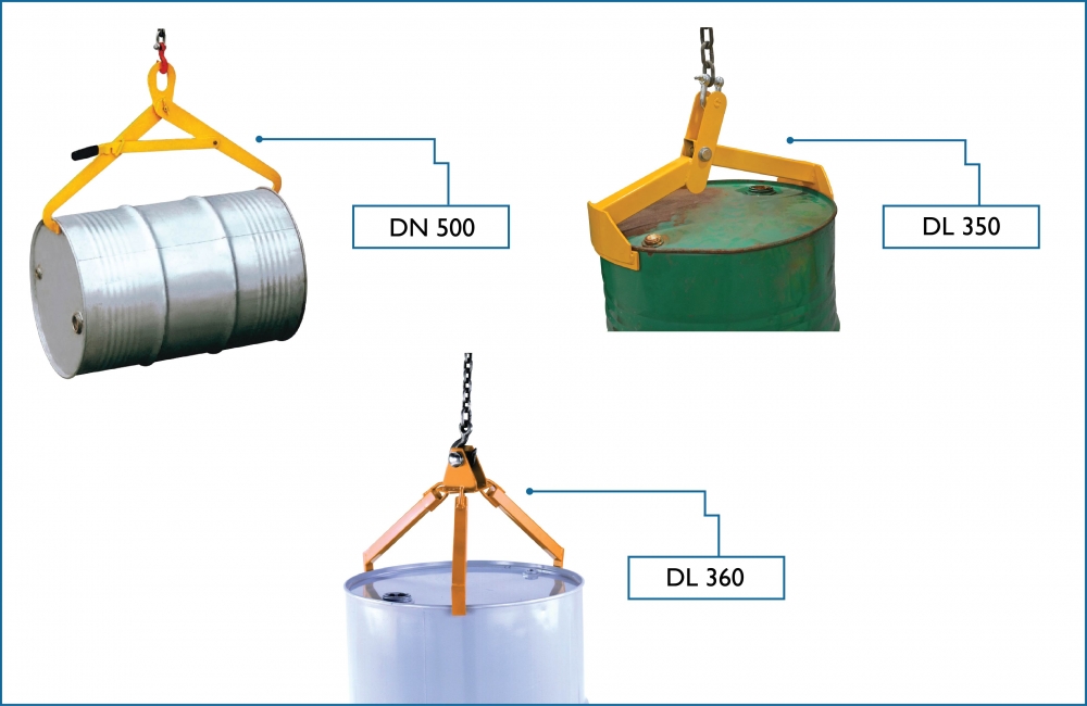 KOMTEC Overhead Drum Clamp