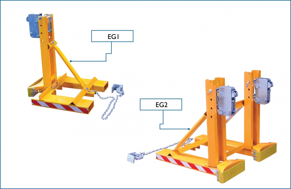 KOMTEC Eagle Grip Forklift Drum Attachment