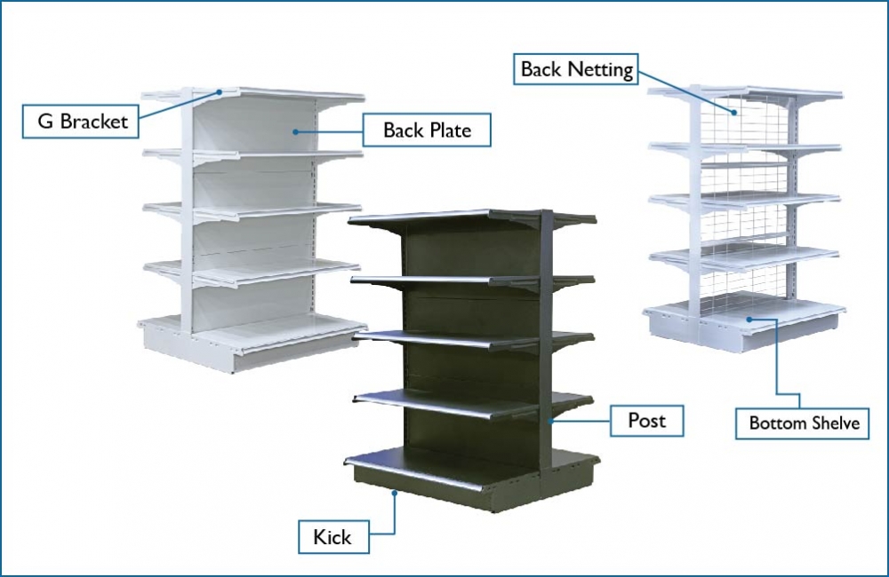 Island Gondola Shelving Rack