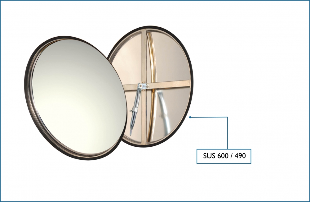 SAFER Indoor Stainless Steel Convex Mirror
