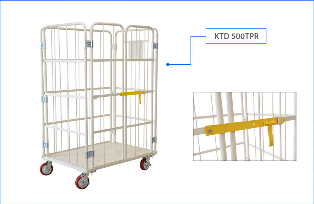 Work Tainer with Swinging Door