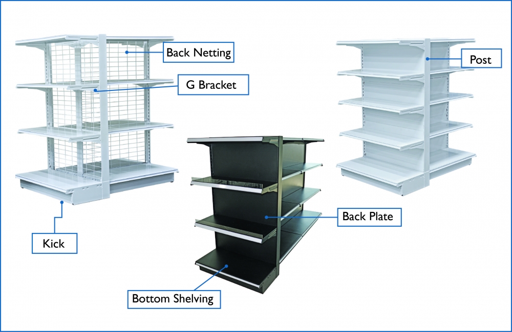 End Gondola Shelving Rack